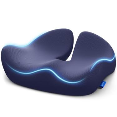 Imagem de ZIKEE Almofada de assento pioneira para alívio de pressão, almofada ergonômica para cadeira de escritório para ciática, costas, hemorróidas e alívio da dor no cóccix, almofada de assento de carro de
