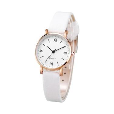 Imagem de Relógio De Pulso Feminino Com Mostrador Pequeno E Pulseira De Couro, R
