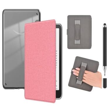 Imagem de Akacy Capa leve de TPU transparente e textura de tecido macio para Kindle Paperwhite 6,8 (Geração 2021, números de modelo M2L3EK), fina e leve, com despertar/hibernar automático (3)