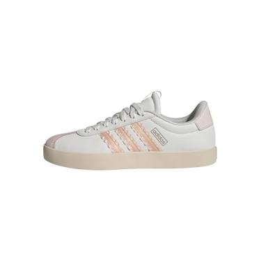 Imagem de adidas Tênis feminino VL Court 3.0, Branco/Rosa Blush/Cyber Metallic, 40