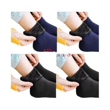 Imagem de Meias Térmicas De Veludo Para Inverno Femininas, 1/2/4 Pares, Quentes,