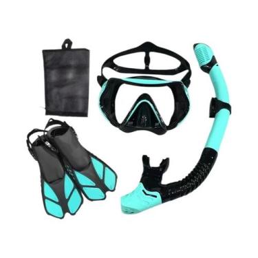 Imagem de Máscara de mergulho e óculos de mergulho conjunto de tubo de natação a