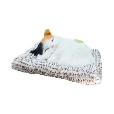 Imagem de Brinquedo De Pelúcia Para Crianças Gato Que Chora Ao Toque Gato Dormin