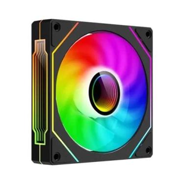 Imagem de Kit De Ventiladores Para Computador Gamer ARGB RGB De 120mm, 4 Pinos P