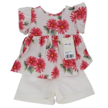 Imagem de Conjunto Blusa + Short Bebê Menina Verão Chuquinha Ref 2845 - CHUQUINH