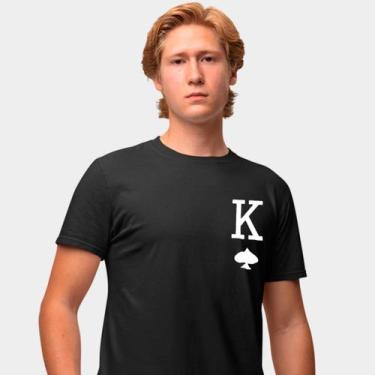 Imagem de Camisa Camiseta Genuine Grit Masculina Estampada Algodão 30.1 Rei, Pre