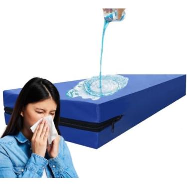 Imagem de Capa de Colchão Impermeável Solteiro Não Esquenta Anti Ácaro Anti Fungos 188x88x18cm