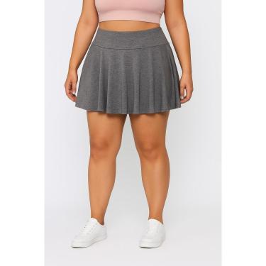 Imagem de Short Saia Babado Plus Size Tapa BumBum Em Suplex WOLFOX Fitness-Feminino