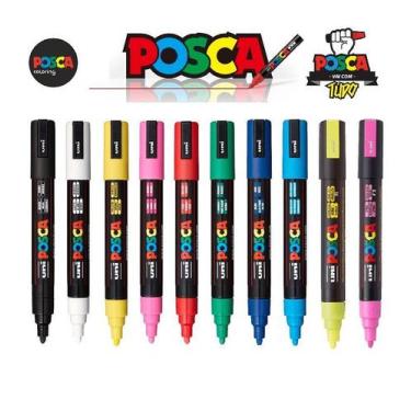 Imagem de Kit Caneta Posca Pc-5m C/10 Unidades N26 - Uniball