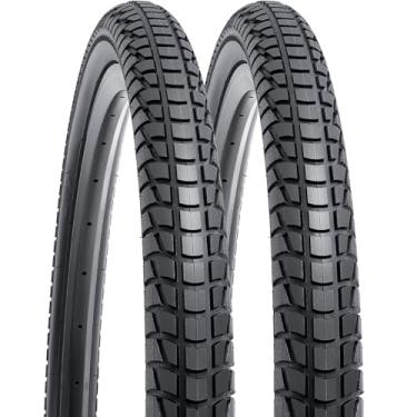 Imagem de YUNSCM 2 peças de pneus de bicicleta de 66 cm 26 x 2,125/57-559 compatíveis com pneus de bicicleta de 26 x 2,0 26 x 2,10 26 x 2,125 26 x 2,15 (Y-1202)