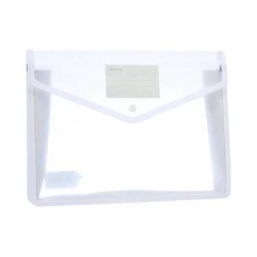 Imagem de Pasta De Arquivo A4 Transparente E Impermeável Com Botão De Pressão, B