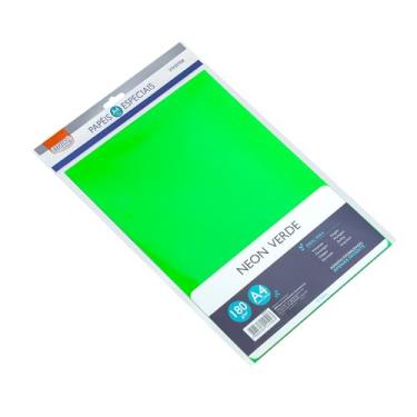 Imagem de BRW Papel Neon A4 Verde 180g 10fls