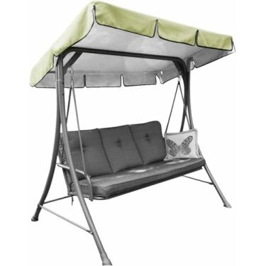 Imagem de Cobertura Superior Da Cadeira De Balanço De Substituição Do Dossel Do Balanço Do Pátio, Dossel Do Pára-Sol Do Parque Infantil ~/