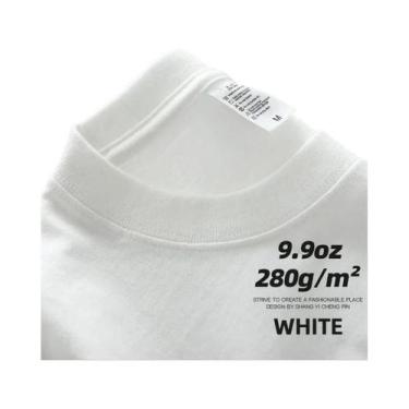 Imagem de Camiseta Masculina Oversized De Algodão 9.9oz Pesada De Alta Qualidade