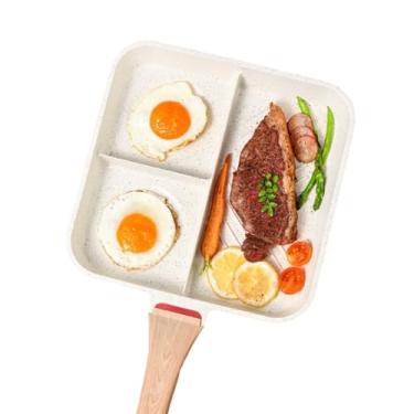 Imagem de XUYUH Frigideiras de cozinha 3 em 1, omeletes espessas, ovos antiaderentes, panqueca, hambúrguer, bife, máquina de café da manhã para fogão