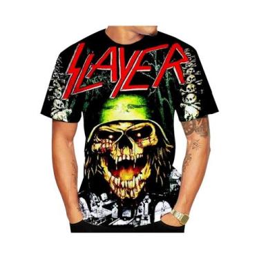 Imagem de Camiseta Casual Confortável De Manga Curta Com Listras Metálicas Impre