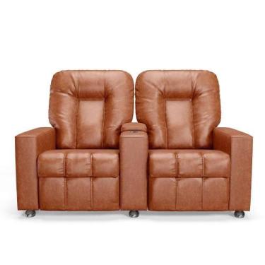 Imagem de Poltrona Do Papai Reclinável Manual 2 Lugares Sala De Cinema Romeo F05