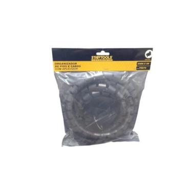 Imagem de Organizador De Fios E Cabos Com Aplicador 20Mmx2M - Preta - Startools