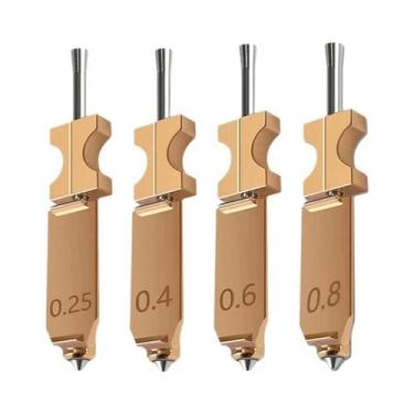 Imagem de Bico Destacável De 0.4, 0.6, 0.25, 0.8mm Para Hotend Flashforge AD5X: 