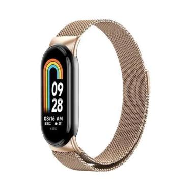 Imagem de Pulseira De Metal Milanese Loop Magnética Para Xiaomi Mi Band 10 8 9 N