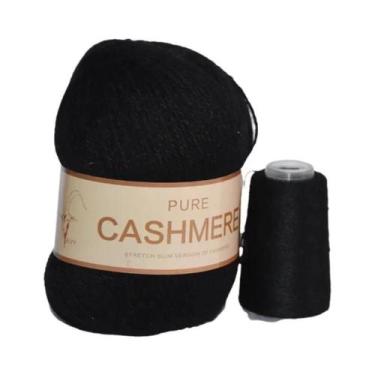 Imagem de Cachecol De Caxemira Tricotado À Mão Para Bebê, Fio Puro Mongol De 70 