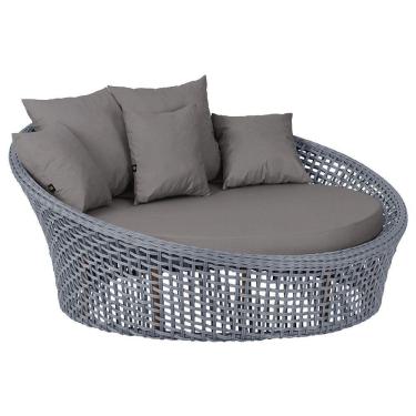 Imagem de Chaise Hungria Pintura Marrom Corda Náutica E11 Trama Prata