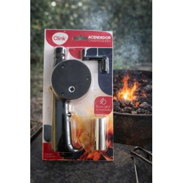 Imagem de Soprador Manual Churrasqueira Brazilshop Plastico 26cm 14cm Cabo - Cli