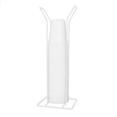 Imagem de Suporte Porta Copos Descartáveis Café 200ml Branco - mamor plug