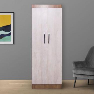 Imagem de Armário Multiuso Mônaco 2 Portas Inspire House Nogal S e Maple