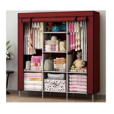 Imagem de Organizador de roupas Guarda Roupa Dobrável Portátil  8 Divisões Limpe