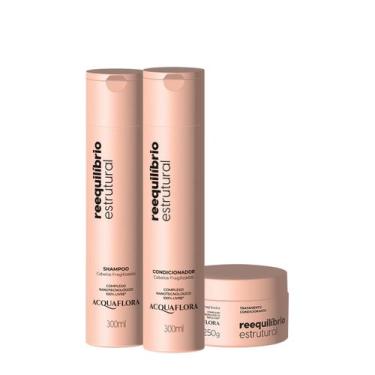 Imagem de Kit Acquaflora Reequilíbrio Estrutural Home Care (3 produtos)