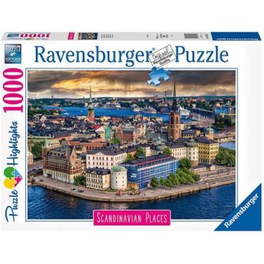 Imagem de Puzzle 1000 Peças Vista de Estocolmo Ravensburger 12000114