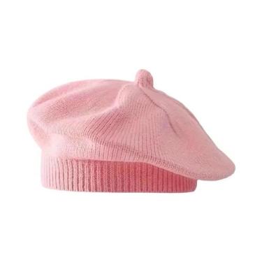 Imagem de Gorro De Inverno Quente Para Meninas Bebês, Chapéu De Malha Com Flor, 