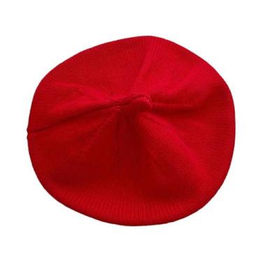 Imagem de Gorro De Inverno Quente Para Meninas Bebês, Chapéu De Malha Com Flor, 