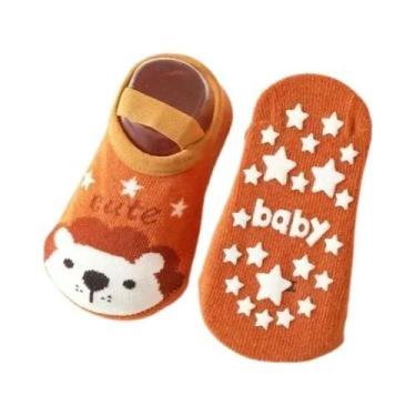 Imagem de Meias De Algodão Antiderrapantes Com Estampa De Desenho Animado Para B