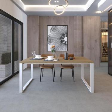 Imagem de Mesa de Jantar Queens 180cm Est.Branca - Metalig