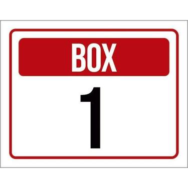 Imagem de Kit 3 Placa Acm Box 1 Kit 3 Placa Acm Vermelha 18X23 Branco - Sinalizo