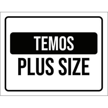 Imagem de Kit 5 Placas Temos Plus Size - Sinalizo