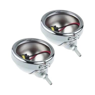 Imagem de Par De Faróis De Neblina LED Para Motocicleta De 4,5 Polegadas Com Mon