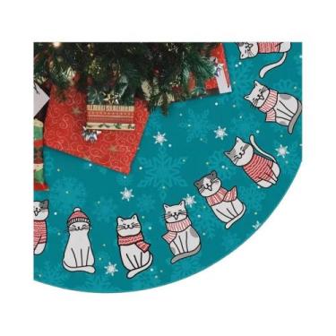 Imagem de Saia Para Árvore De Natal Gato Preto Para Amantes De Animais De Estima
