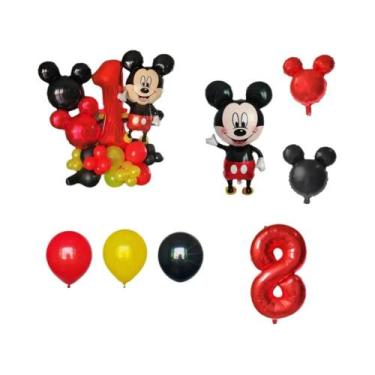 Imagem de Balões De Folha Mickey Mouse De 32 Polegadas, 22 Peças, Decorações Par