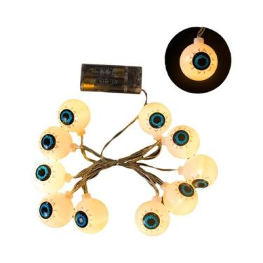 Imagem de Luzes De Cordão LED Em Forma De Corvo Preto, 10 LEDs, 1,5m Para Decora