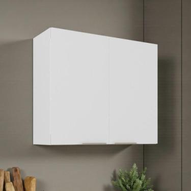 Imagem de Armário de Cozinha em Aço 2 Portas 80cm com Dobradiças Slow Motion Ren