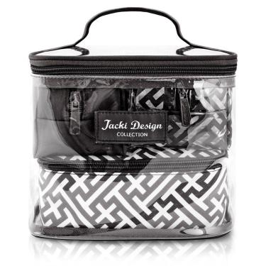 Imagem de Kit Necessaire 4 Peças Coleção Diamantes - Jacki Design Preto - Preto
