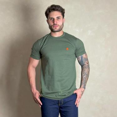 Imagem de Camiseta Masculina Country Verde Manga Curta Paint Horse, M