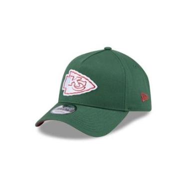 Imagem de BONE NEW ERA 9FORTY A-FRAME SNAPBACK KANSAS CITY CHIEFS NFL VERDE-Masculino