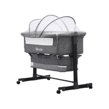Imagem de Berço Portátil Desmontável Baby Style Co-Sleeper até 9kg Cinza, Cinza