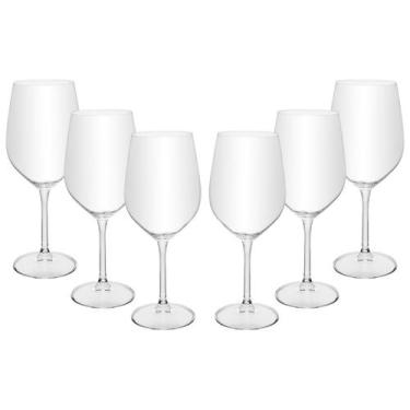 Imagem de Jogo de Taças de Cristal para Vinho 480ml 6 Peças Wolff Crex, Transpar