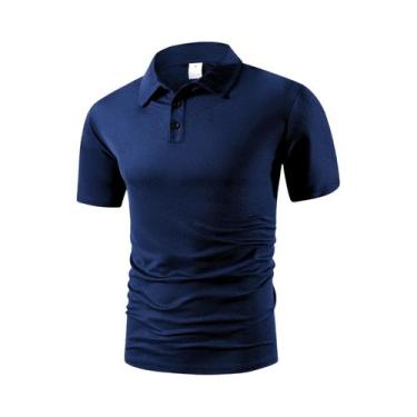 Imagem de Camisa Polo Casual Masculina De Verão Respirável De Alta Qualidade Em 