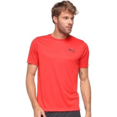 Imagem de Camiseta Puma Active Small Logo Masculino - Vermelho-Masculino